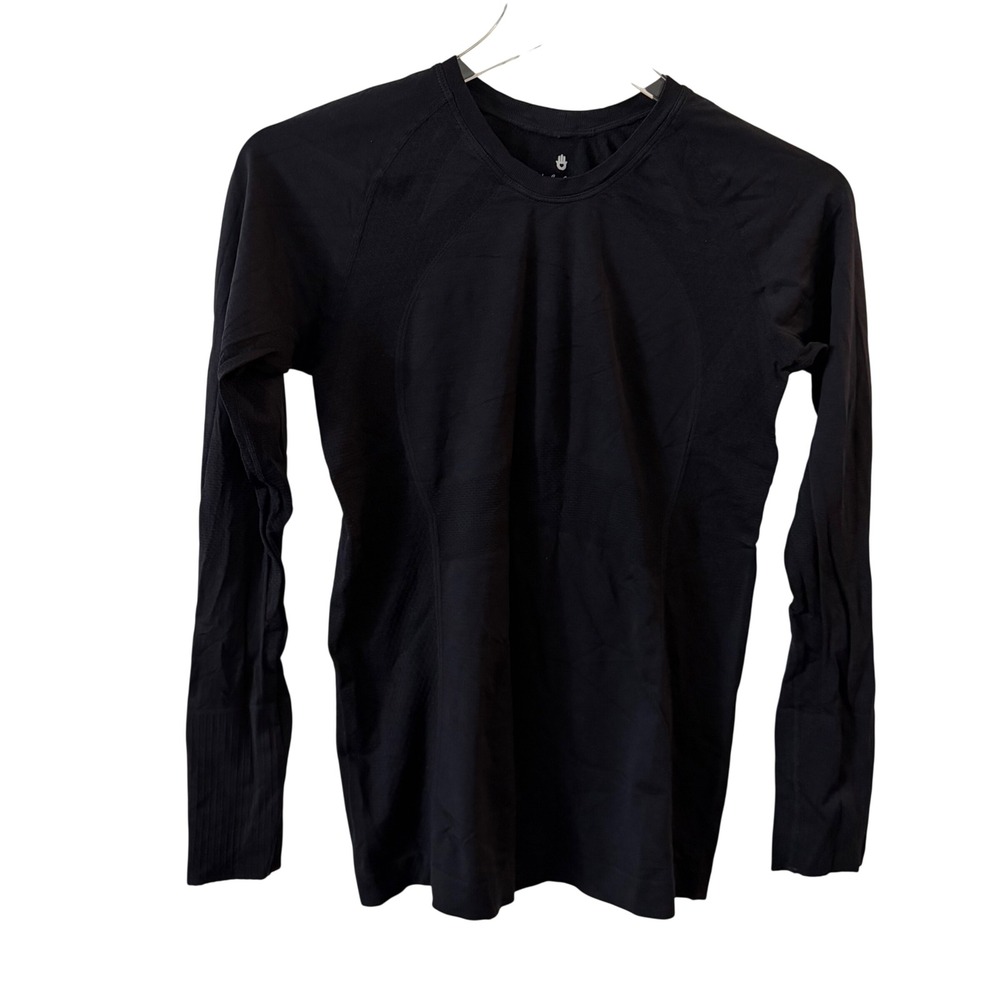 Spiritual Gangster Seamless Long Sleeve Athletic Top Black XS/S NWOT
